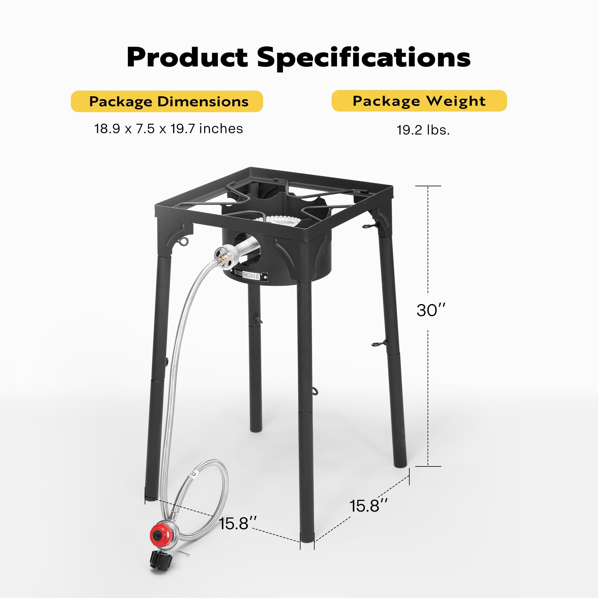 VIVOHOME in-use outdoor scene showcases versatile cooking in camping or backyard.