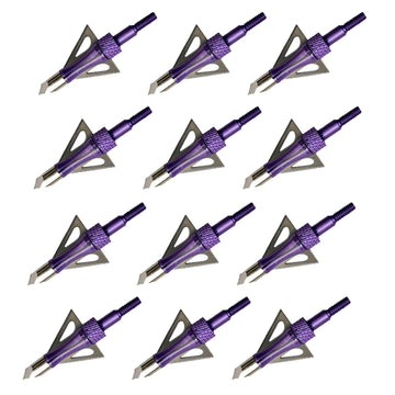 VKEDA 3-blade broadheads 100 grain screw-in for hunting setups.