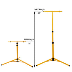 VKEDA foldable target stand displays height adjustment from 30 to 60 inches.