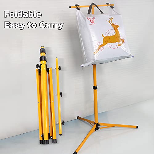 VKEDA foldable target stand compatible with EVA and straw targets for versatility.