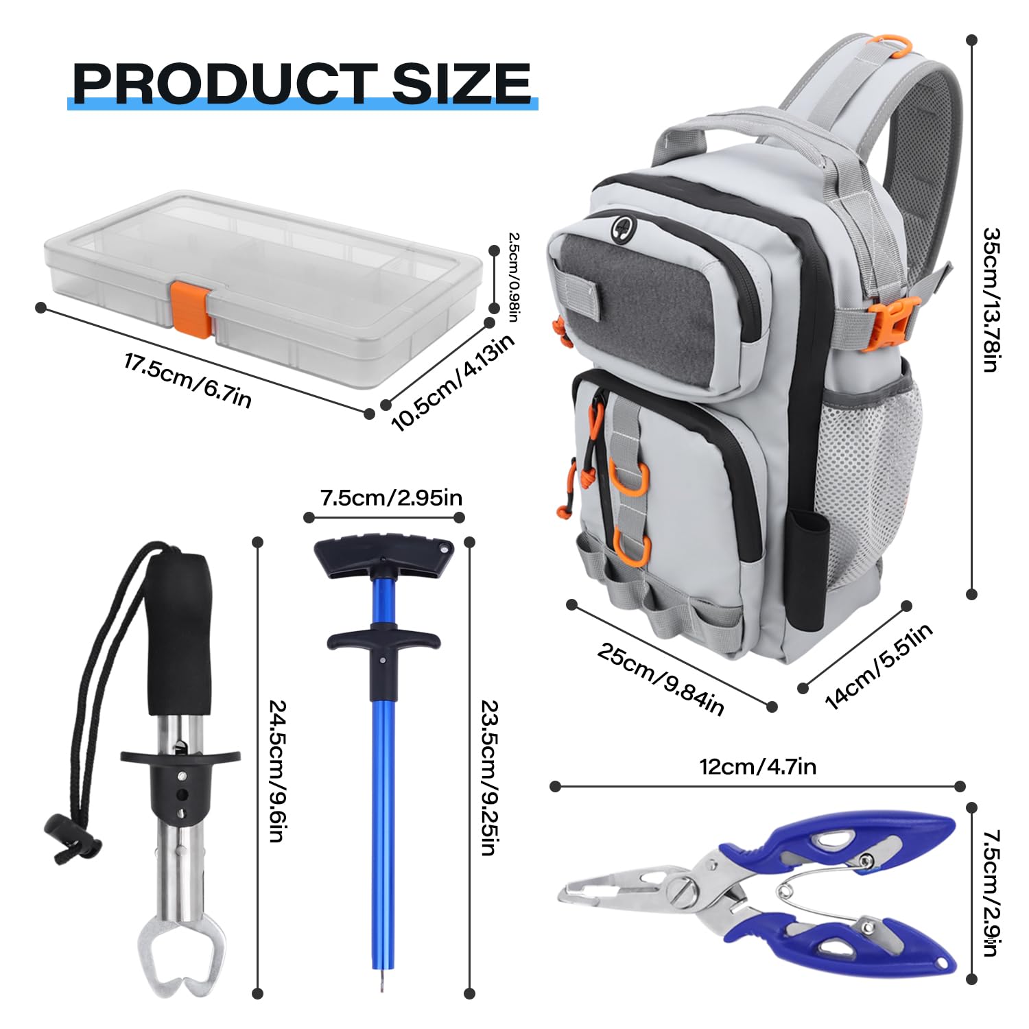 VKVXCLON fishing-backpack rod-holder enables hands-free casting during long sessions.