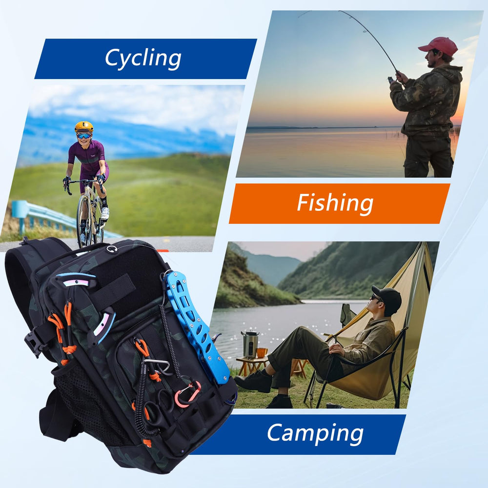 VKVXCLON includes backpack and two tackle boxes for complete fishing setup
