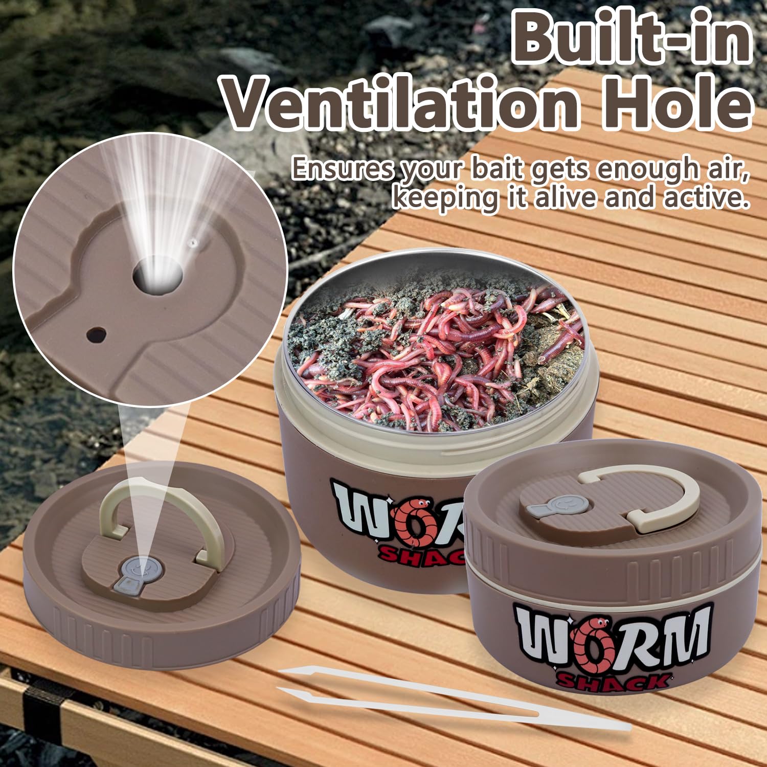 Close-up of double-layer insulation on VKVXCLON bait box