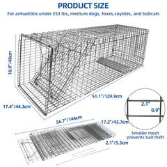Vlaeng foldable-trap-storage compact view highlighting easy transport and storage.