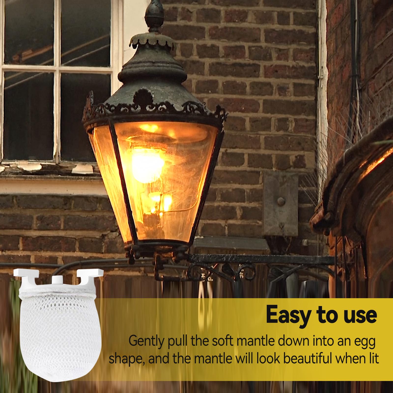 VLBPCR lightweight and soft mantle ideal for portable outdoor lighting