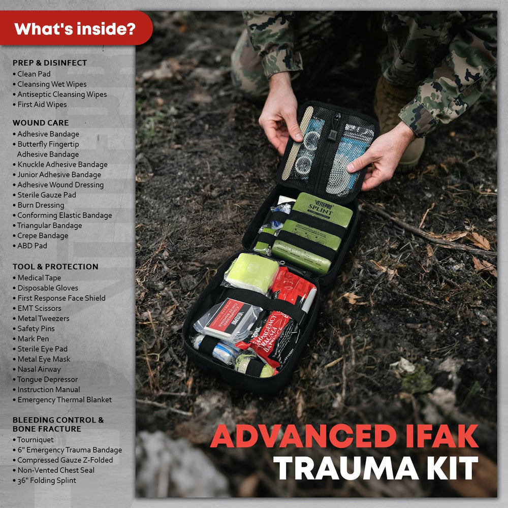 VLITEPRO military-grade tourniquet compact ready for rapid bleeding control.