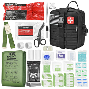 VLITEPRO Trauma First Aid Kit front view for quick access in emergencies