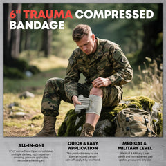 VLITEPRO triangular bandage medical image highlights versatile immobilization option for injuries.