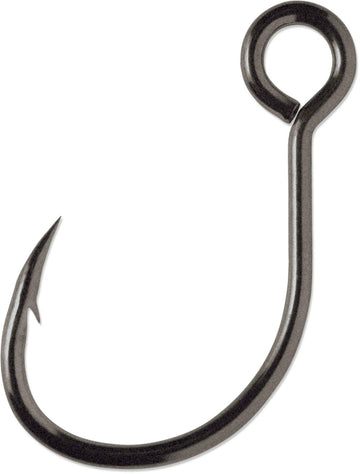 VMC 7237CB Inline Single 1X hook in coastal black for sea fishing