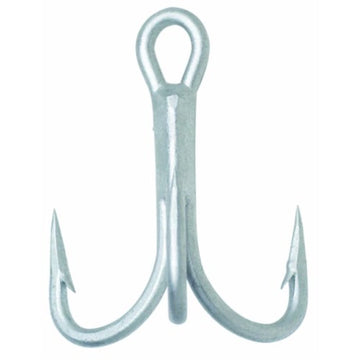 VMC 9626PS O'Shaughnessy treble hook; Permasteel steel for heavy-duty lure setups.
