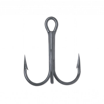 VMC 9650 X-Strong Round Bend Treble Hook in black nickel, 4/0, 25-pack for strong bait presentation