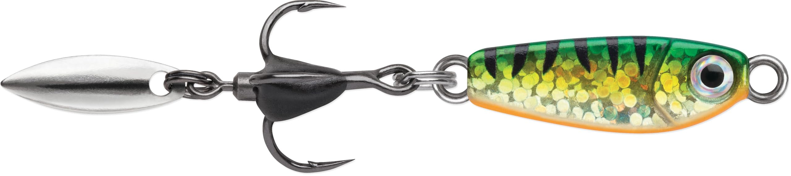 VMC Bladed Bull Spoon in Perch color with built-in blade for enhanced flash and vibration
