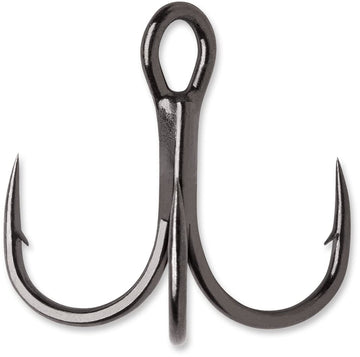 VMC Bladed Hybrid Treble Short 1X Black Nickel #12 front view highlights corrosion resistance.