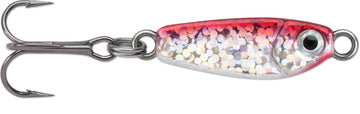 VMC Bull Spoon Glow Red Shiner with built-in blade for extra flash and vibration