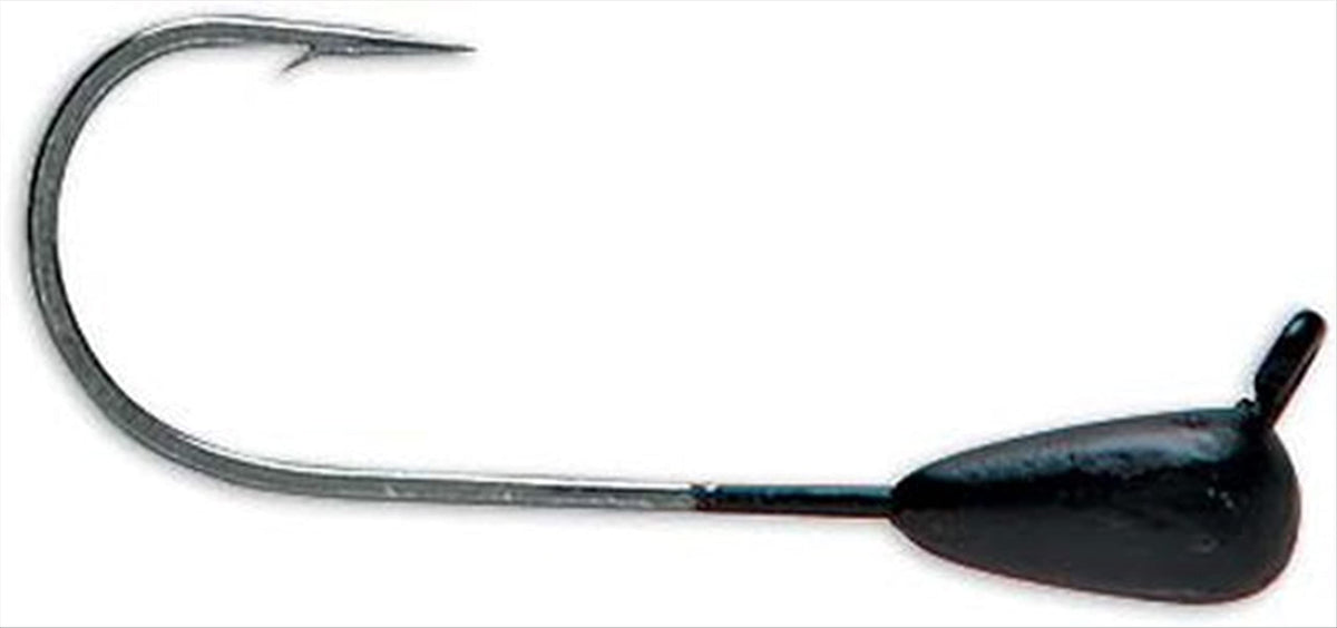 VMC Dominator tube jig 1/16 black with natural presentation and strong hook capabilities.