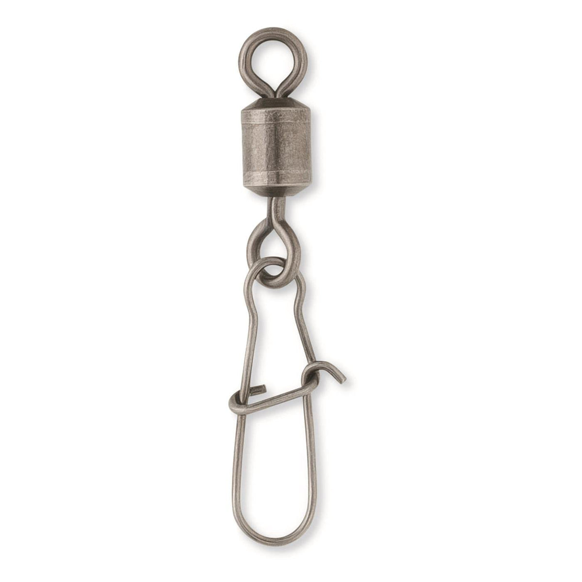 VMC Duolock Snap Swivel #6 closeup, showing a secure snap connection for reliable fishing rigs
