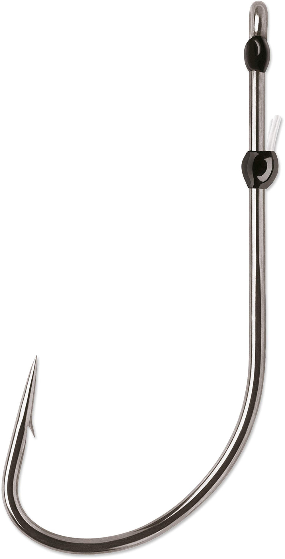 VMC Finesse Neko Hook FNK#2BNPP in black nickel with adjustable keeper for finesse rigs
