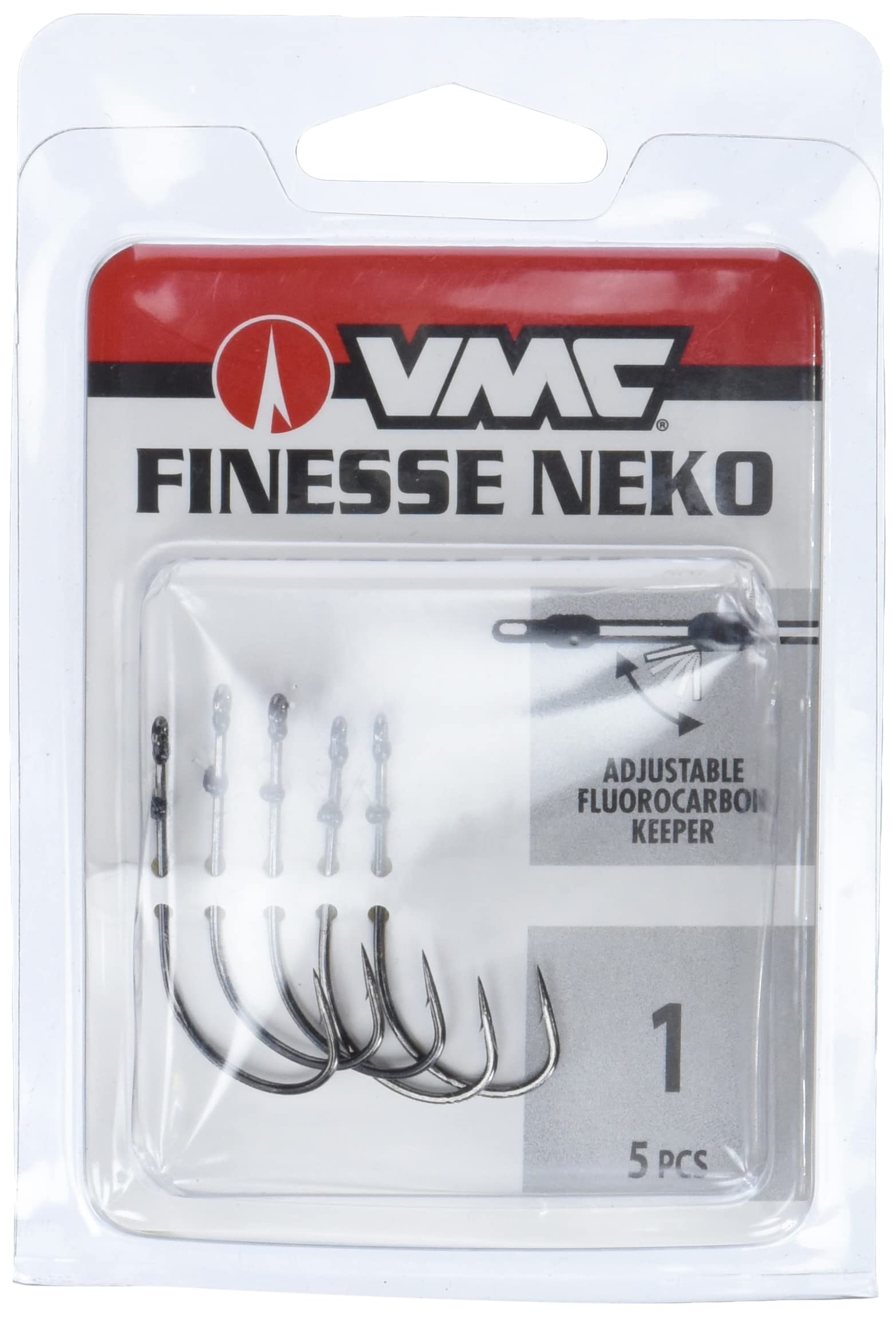 VMC Finesse Neko Hook wide gap design for increased bite exposure