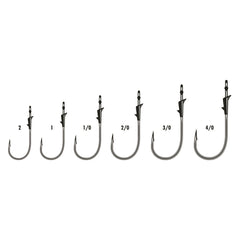 VMC Flippin' Hook resin closed eye reduces line slip during rigging.