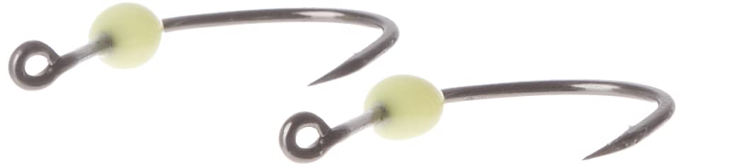 VMC Glow Resin Octopus 2/0 Chartreuse packaging shot emphasizing ready-to-use lure
