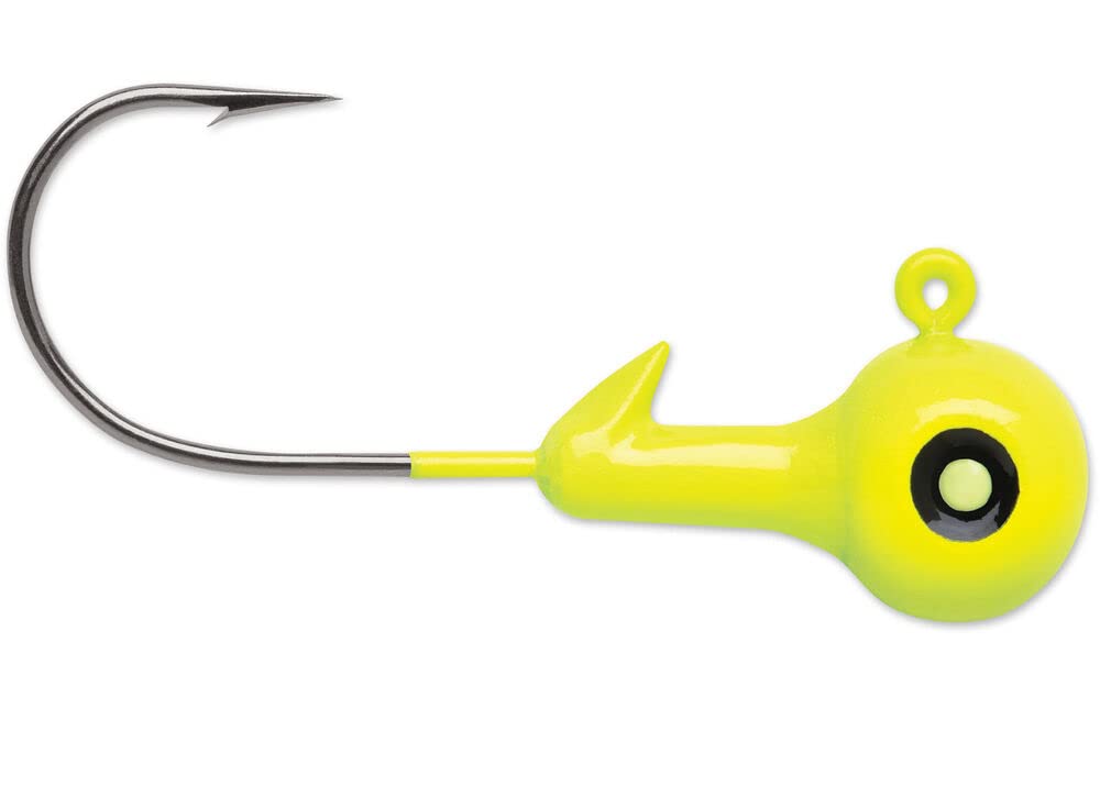 VMC Hard Ball Jig 1/8 Chartreuse for precise lure presentation