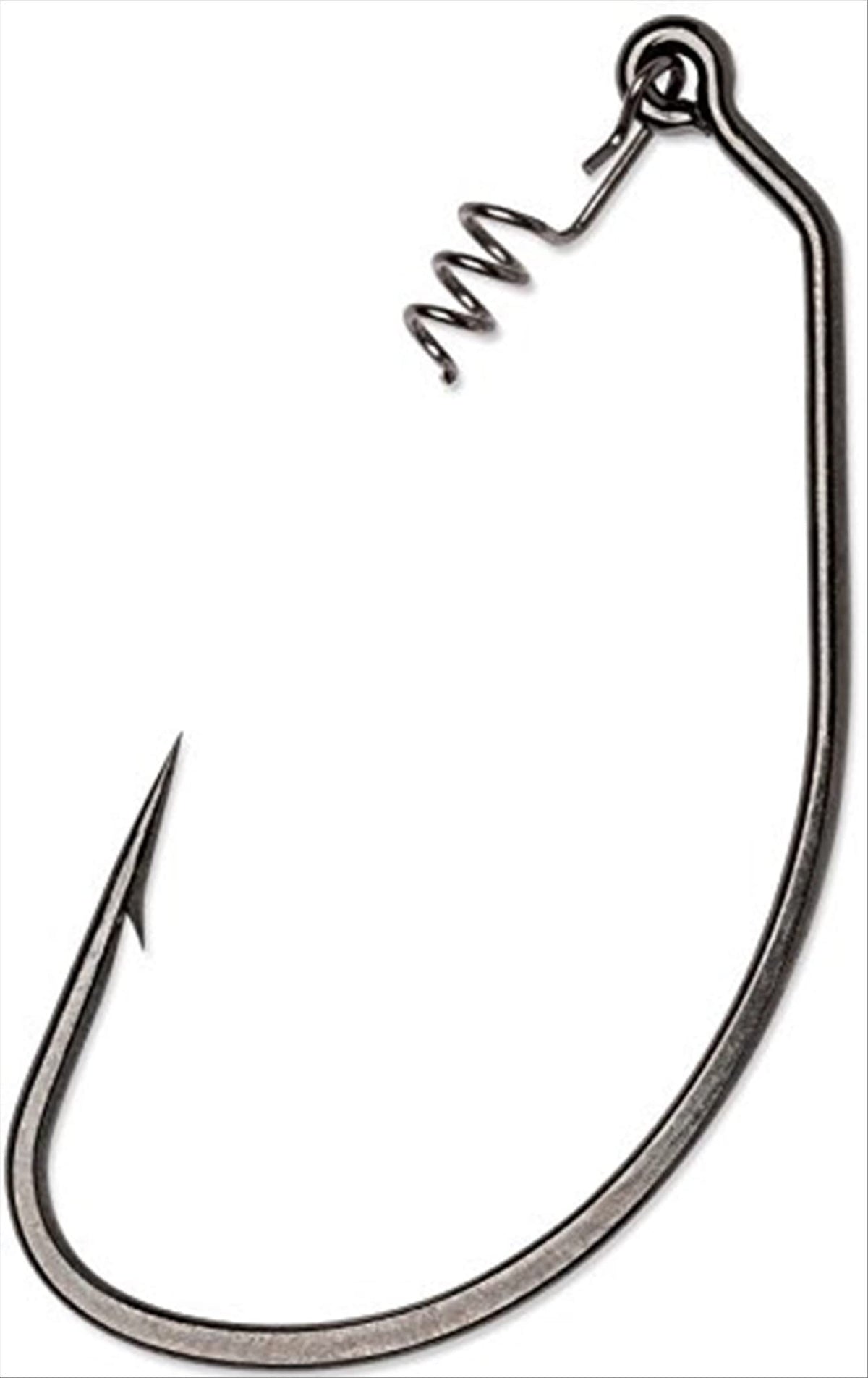 VMC Heavy Duty Swimbait Hook in black nickel, ideal for strong bass presentations.