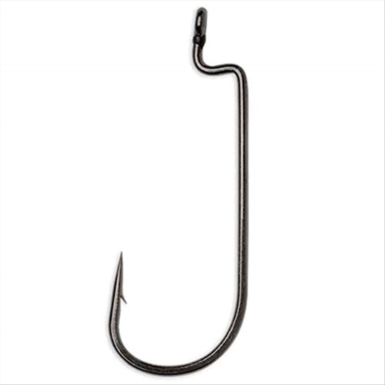VMC heavy duty worm hook #3/0 in black nickel for braided lines and heavy cover rigs.