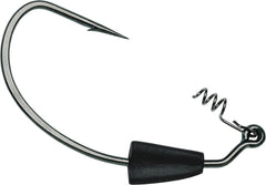 VMC 5/0 hook packaging view highlighting pre-weighted design for fast bait changes.