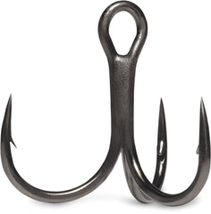 VMC Hybrid Treble Short 1x Hook size four in black nickel for versatile lure setups.