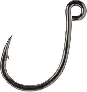 VMC ILS#5/0CBPP inline single 4X Coastal Black hook for saltwater fishing.
