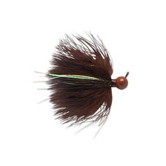 VMC Marabou Jig 1/4 Black side view, ideal for casting and jigging.