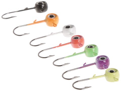 VMC Neon Moon Eye Jig Kit 1/16 assorted jigs in bright neon colors for high visibility.