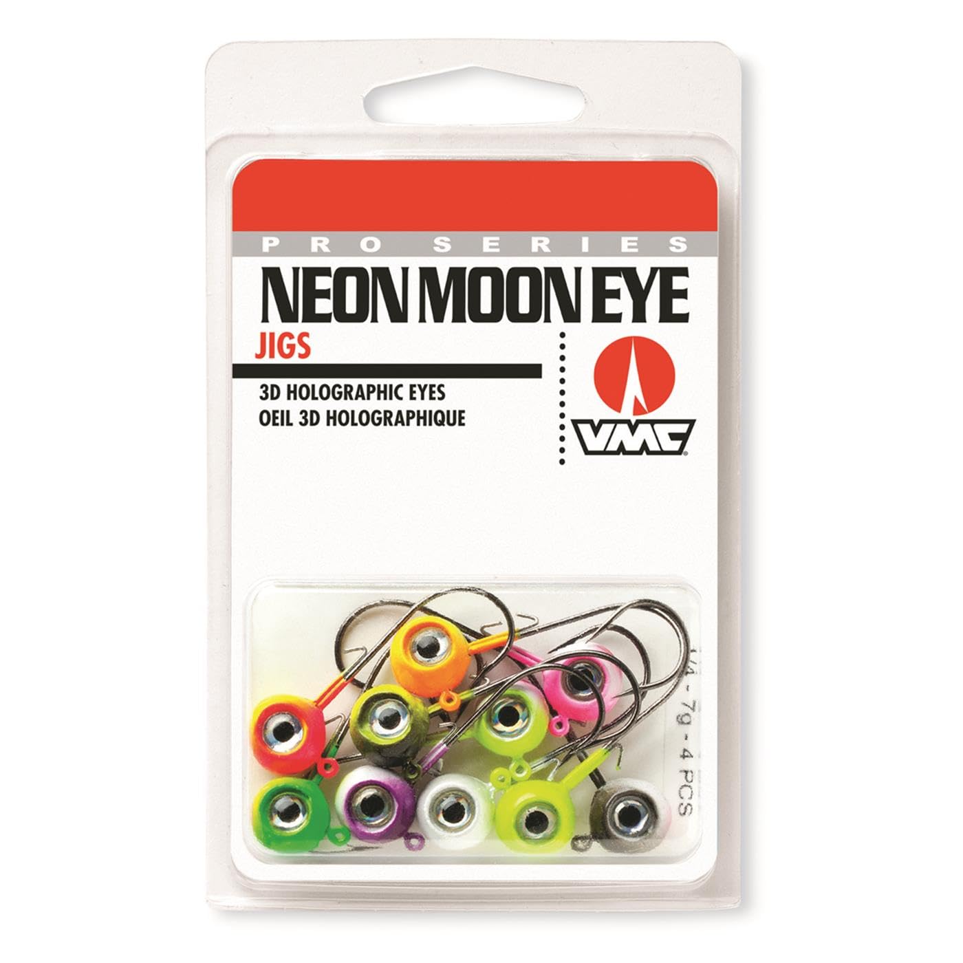 VMC Neon Moon Eye Jig Kit 3/8 assorted enhances visibility for targeted jigging