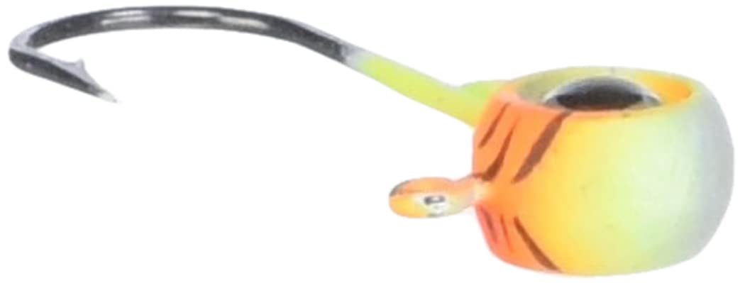 Close-up of Neon Moon Eye Jig eye detail and UV coating