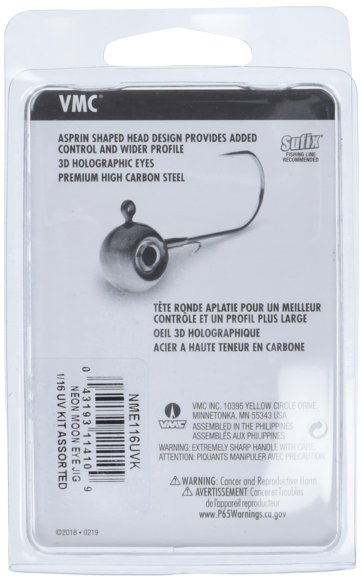 VMC Neon Moon Eye Jig UV Kit set for versatile jigging