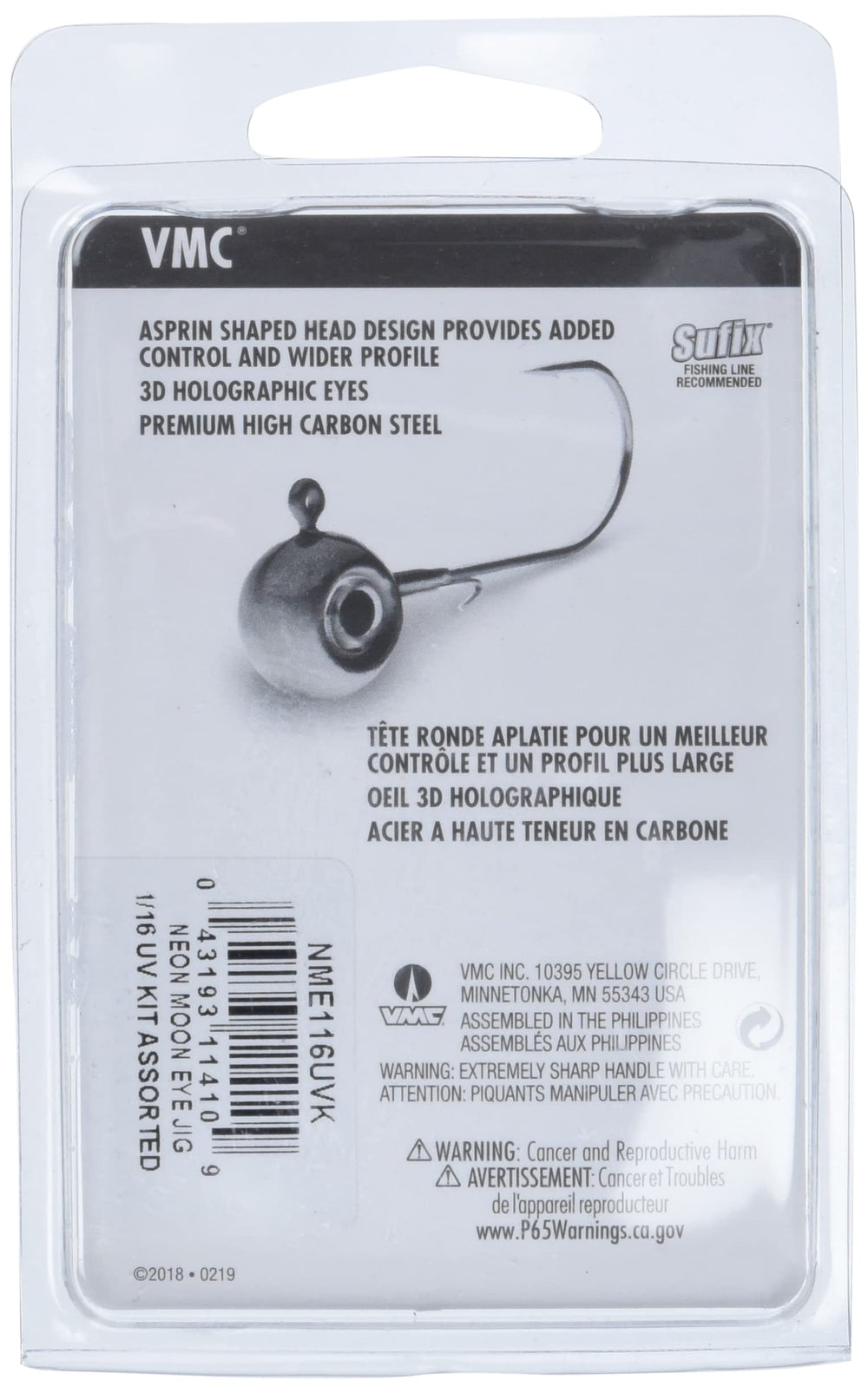 VMC Neon Moon Eye Jig UV Kit set for versatile jigging