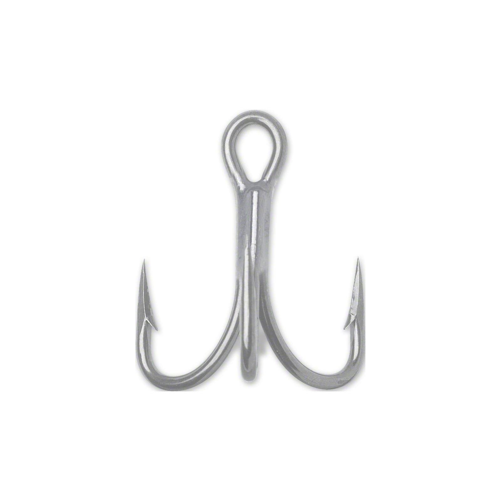 VMC O'Shaughnessy Treble Short 4X Perma Steel 5-0 hook for durable lure action.