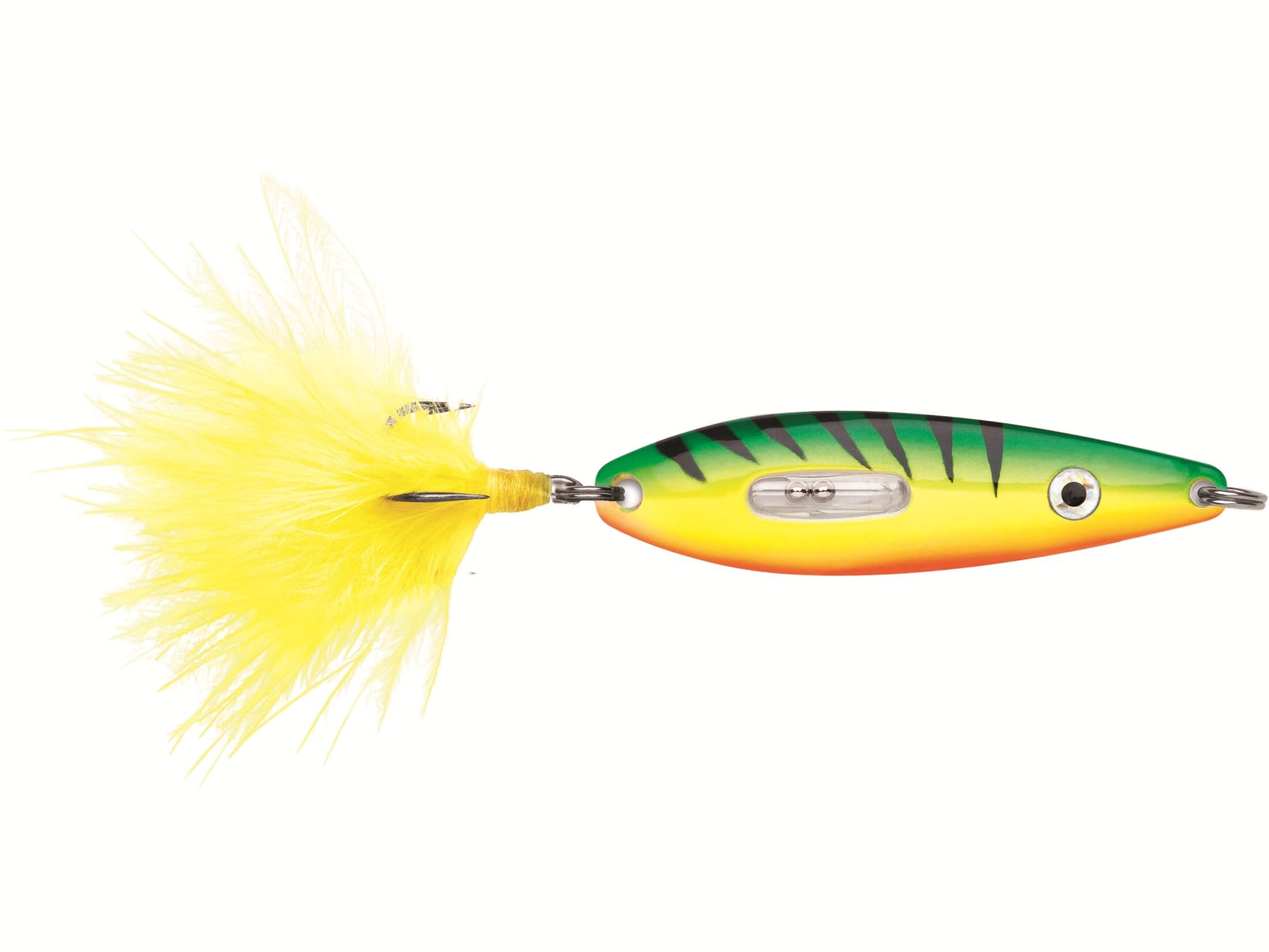 VMC RRS132GFT rattling roach spoon with glow fire tiger finish for night fishing