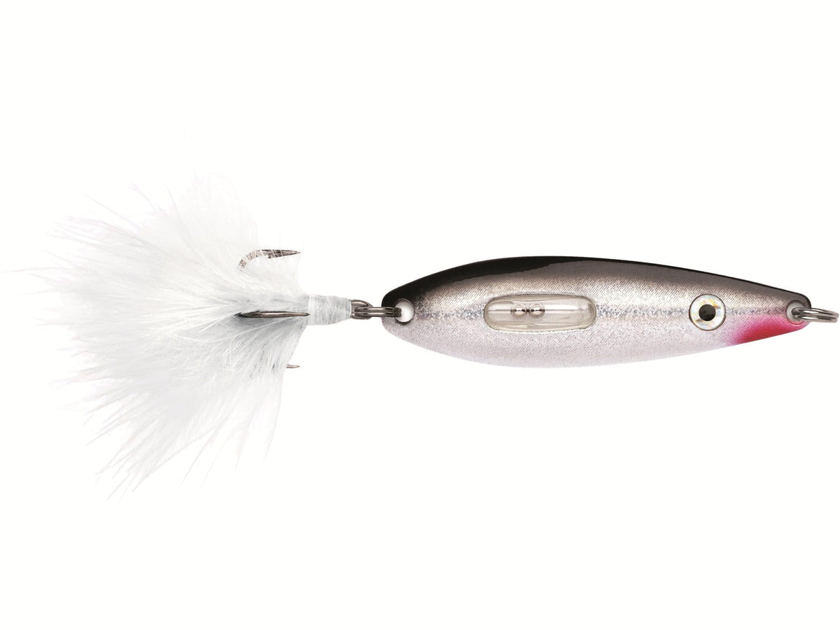 VMC Rattling Roach Spoon 1/32 oz Shiner attracts panfish with rattling action.