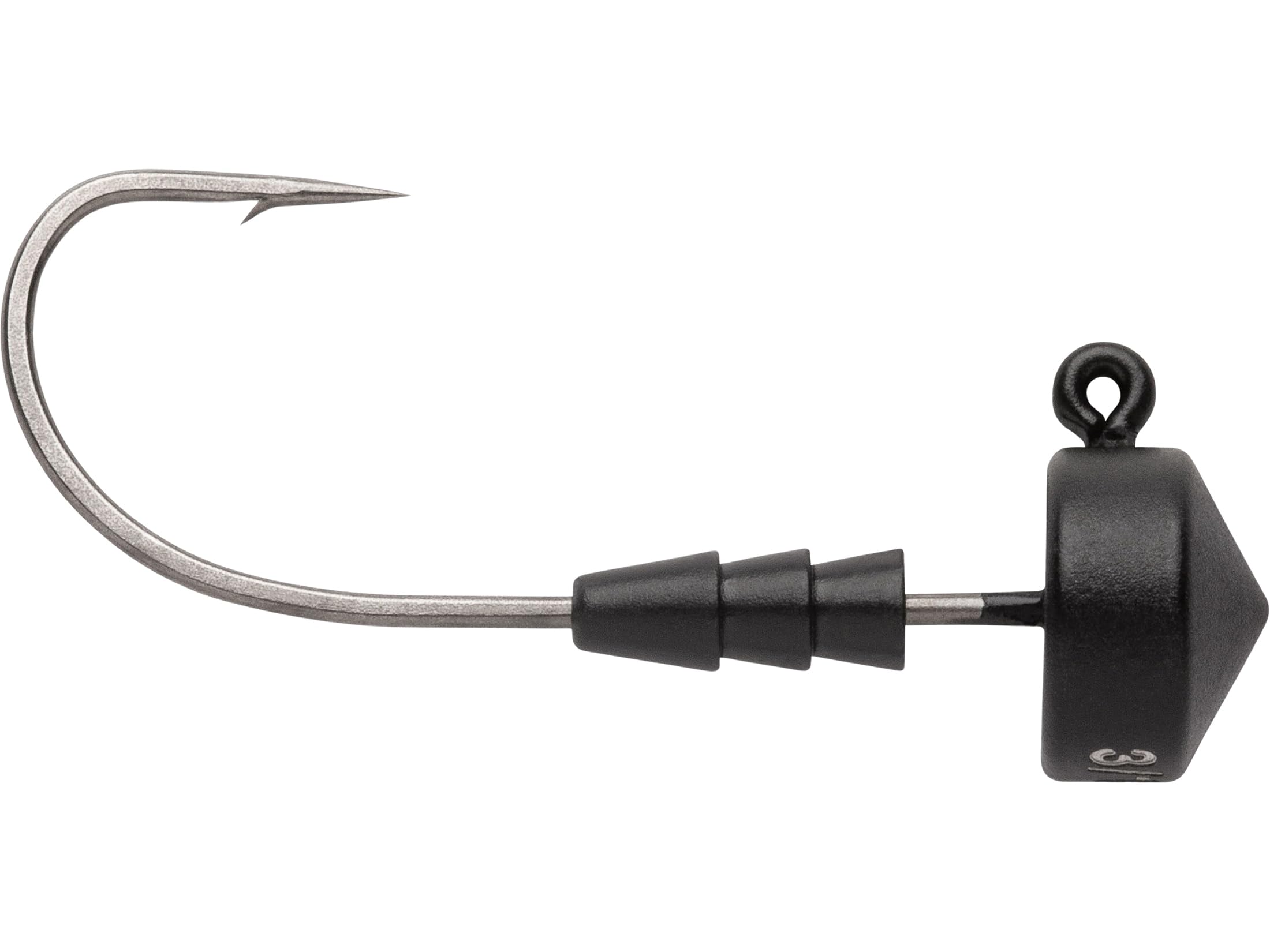 VMC RedLine tungsten Ned head jig in matte black, ideal for precise Ned rig presentations.