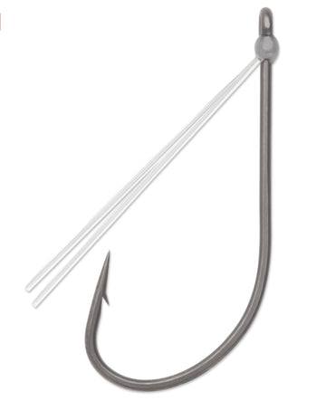 VMC RedLine Wdls Wcky Neko NT 1/0 hook: red finish for versatile setups.