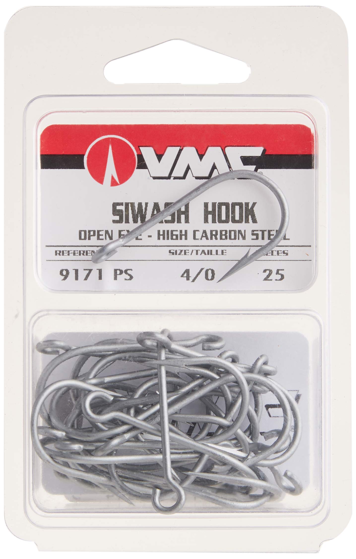 VMC Siwash Open Eye Perma Steel #4/0 forged body emphasizes strength for tough fish