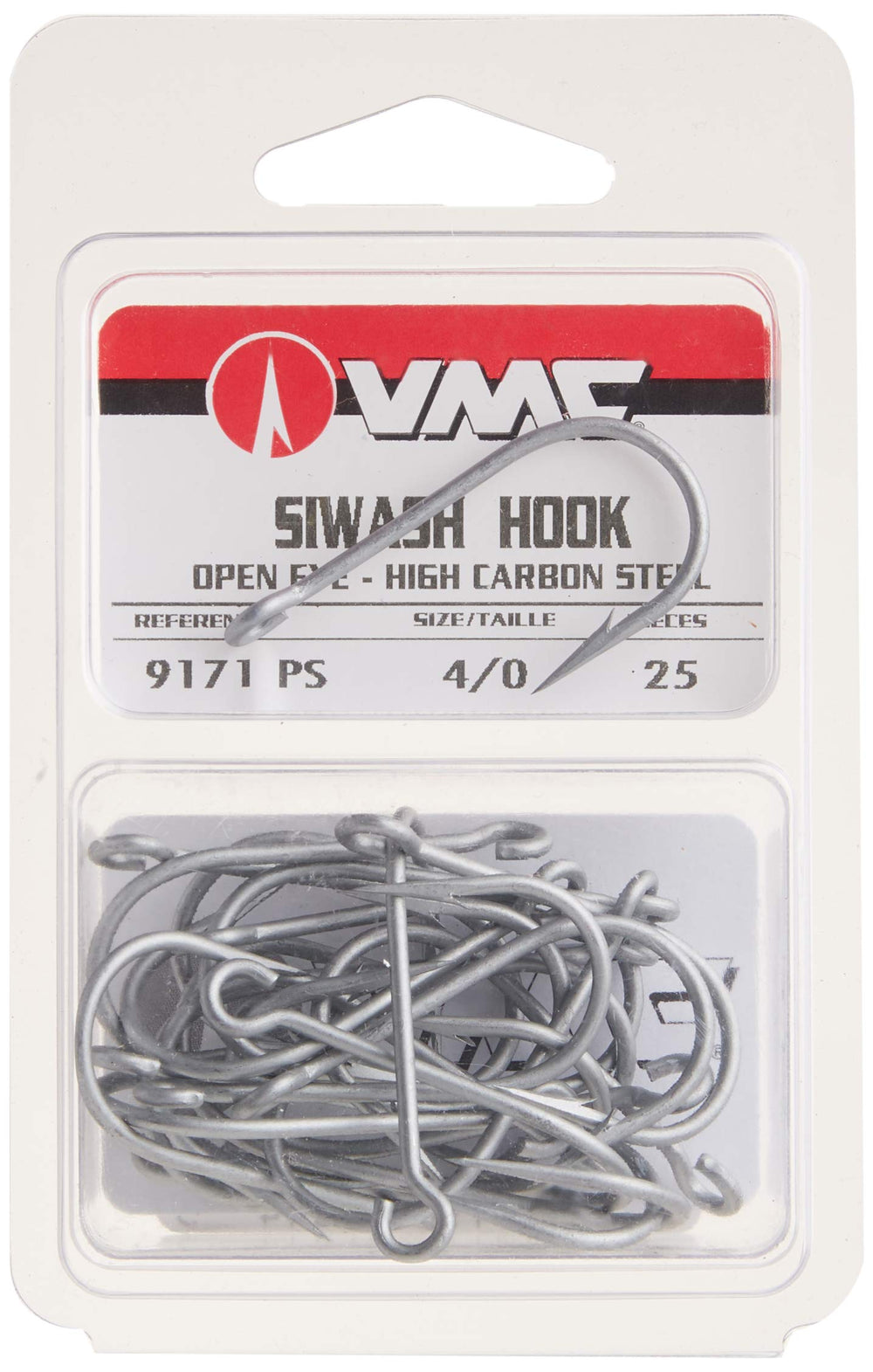 VMC Siwash Open Eye Perma Steel #4/0 forged body emphasizes strength for tough fish