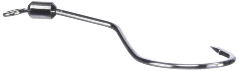 VMC Spindrift Hook Black Nickel #1 eye detail shows a sharp point.