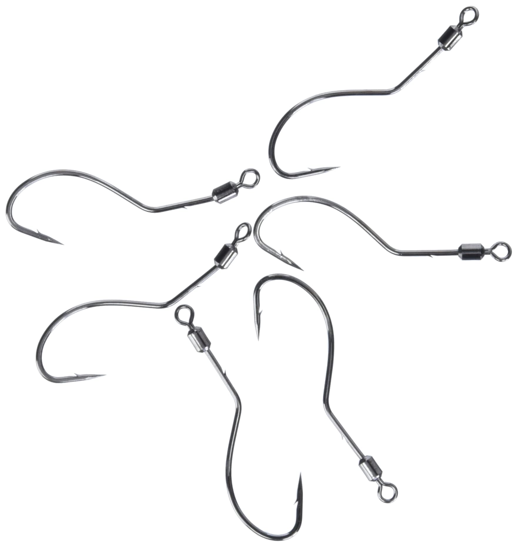 VMC Spindrift Hook Black Nickel #1 side profile highlights a streamlined shape.