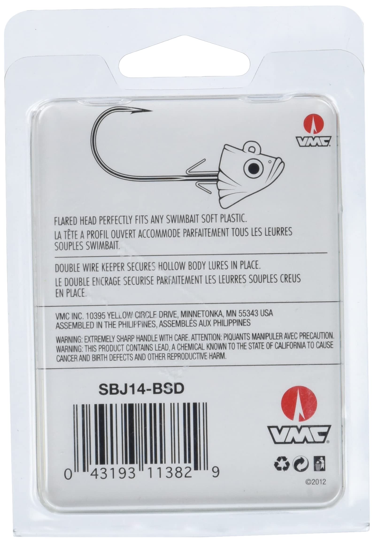 VMC Swimbait Jig forged shank delivers durability under tough conditions
