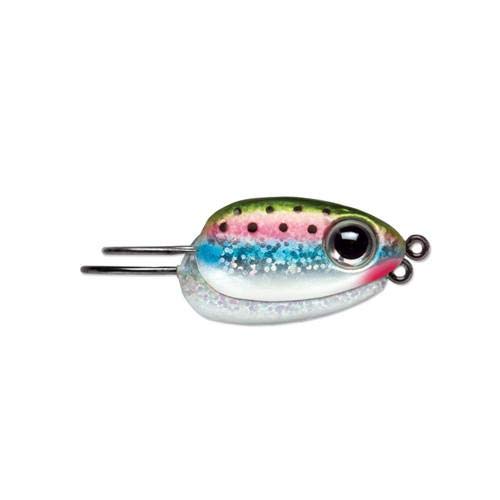VMC Tear Drop Jig 1/16 oz Glow Orange Fire UV night visibility improves strikes.