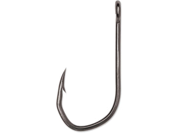 VMC TechSet Siwash Open Eye 1X Black Nickel #6/0 hook for durable lure connections.