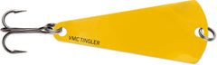 VMC Tingler Spoon Glow Fire Tiger image showing glow for night fishing.
