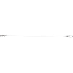 VMC Titanium Leader 7-Strand 6in close-up shows strength and abrasion resistance for saltwater rigs.